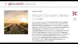 2023.07.31 RTVE　Radio-Clásica　𝐕𝐢𝐬𝐭𝐚𝐬 𝐚𝐥 𝐦𝐚𝐫　Over My Shoulder - Mika / Jakub Jozef Orlinski