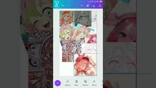 ❀How can we make collage aesthetic desktop wallpaper on phone ?❀ ❀Full tutorial❀ ❀Canva❀