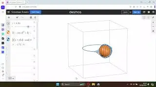 Space and Time Fabric using Mathematics Formula run by Desmos Software