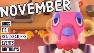 Animal Crossing New Horizons Guide to NOVEMBER! Bugs, Fish, Events and More! (Northern Hemisphere)