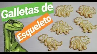 Galletas de esqueleto de dinosaurios