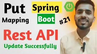 PutMapping in Spring Boot | Rest API | Update | 