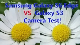Samsung Galaxy S6 Edge vs Galaxy S3 Camera Test!