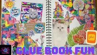 Random Gluebook Play in “BIG ED” - Thanks Nicole! @relaxcutglue #gluebook #postcard