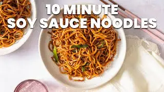 Soy Sauce Noodles (EASY 10 Minute recipe)