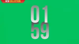 Green Screen 1 Hour Countdown Timer Animation | 4K | Global Kreators