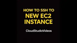 How to SSH to new EC2 Instance