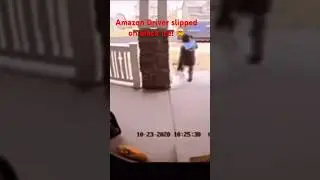 Driver Slipped on black ice!!!🤯🤦