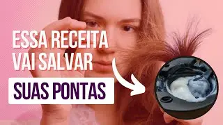 Como acabar com as pontas duplas do cabelo.#pontasduplas #pontassecas #hidratacaocaseira