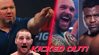 BREAKING UFC goes after Bellator! Sean Strickland Kicked Out of the Team! Ngannou vs. Fury Interview