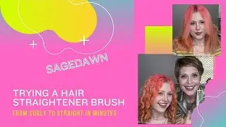 From Curly Hair to Straight! Jinri Hair Straightener Brush