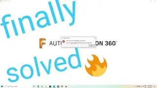 fusion 360 sign in problem solved