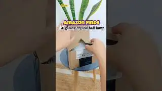 3D galaxy crystal ball light lamp from Amazon😍 