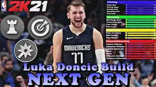 NBA 2K21 NEXT GEN BEST LUKA DONCIC BUILD!!! 60+ Badge Upgrades 6'7 Point Guard Offensive Threat!!!