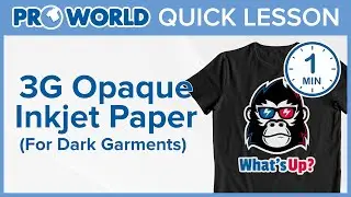 3G Opaque Paper For Dark Garments
