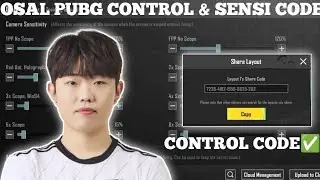 (2024) 오살 OSAL Pubg Sensitivity code 3.4/ 오살 OSAL PUBG CONTROL CODE 3.4/ @Dpluskiaosal  control Zone