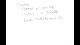 Using the Sealed keyword in C#