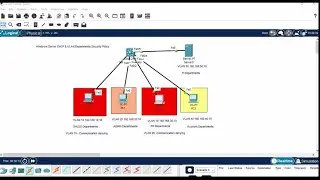 Windows DHCP Server & VLAN Department with Security