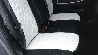 Авточехлы на Hyundai Solaris 1. Ромб из экокожи