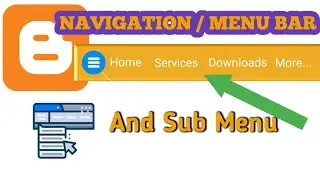 How to create a Navigation / Menu bar on Blogger