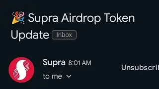 Supra Airdrop Malapit Na ba?