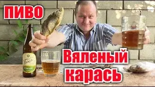 Вяленый карась под Пиво жигулёвского разлива...