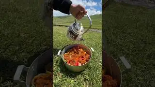#food #горы #cooking #еда #kazakhstan #рецепт #mountains #meat #рецепты #bbq