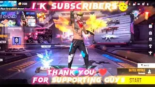 1 k subscribers Spicial🥳 |Free Fire Status🔥| guys thanks for yours support 🥺❤️|#freefire#ff#trending