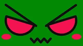 green screen angry face video