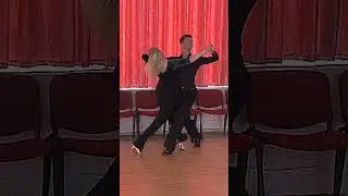 Slow Foxtrot Silver Level Choreo | Hover Telemark to Hover Feather, Outside Swivel