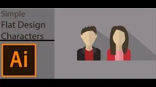 How To Make Flat Design Characters In Adobe Illustrator | Beginners Tutorial
