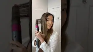 50 second DYSON AIRWRAP tutorial for LAZY GIRLS - easy blowout