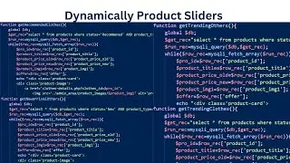 114. Dynamic Product Sliders using PHP and MYSQL