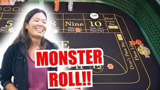 🔥MONSTER ROLL🔥 30 Roll Craps Challenge - WIN BIG or BUST #313