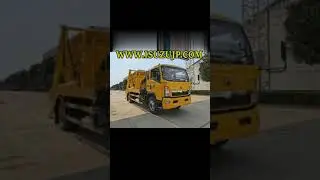 HOWO 5 ton skip bin loader truck Operation video