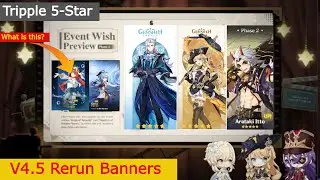 Massive Update! Genshin Impact 4.5 Tripple Banners (Hydro Archon, Arataki Itto, Albedo)