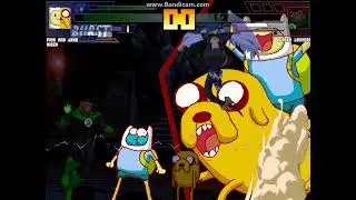 M.U.G.E.N. Finn with Jake and Dizzy in survival mode