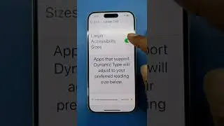 iPhone 15 large text size problem | iPhone text size big solution | iPhone 12/13/14/16 text size | #