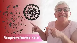 Como eu reaproveitei uma tela já pintada #faça você mesmo#