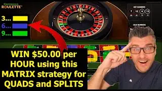 🔵 MAKE $ 3000 - $ 5000 monthly with the BEST Roulette Strategy | Quads and Splits Roulette Strategy