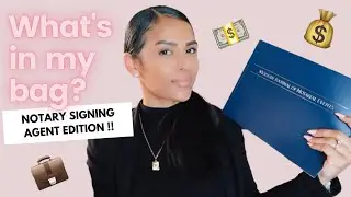 What's in my notary bag as a Loan Signing Agent!
