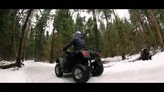 Обзор электроквадроцикла  супер тягач. Electric quad bike. Test Drive