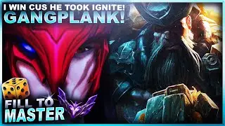 I WON LANE BECAUSE MY OPPONENT TOOK IGNITE! GANGPLANK - Fill to Master | League of Legends