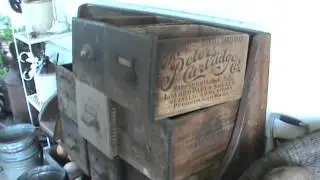 Antique Ammo Wood Boxes Barn Find Sodus, MI
