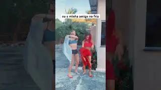 Eu e minha amiga no frio 