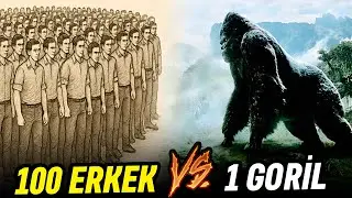 100 İnsan VS Goril | 100 Erkek Bir Araya Gelse 1 Gorili Yenebilir Mi?