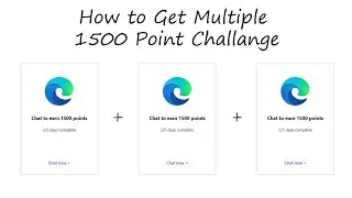 How to Get Multiple 1500 Points In 1 ID | Microsoft Rewards | Challange