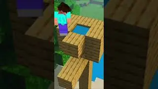 How to make Zipline in Minecraft #Short#Minecraft