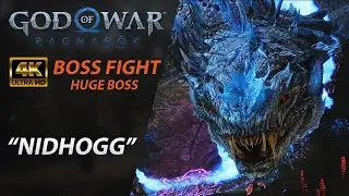 NIDHOGG BOSS FIGHT - GOD OF WAR RAGNAROK PS5 4K GAMEPLAY PART #10 | 4K GAMES