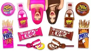 TANTANGAN MAKANAN COKLAT 24 jam l Terakhir Stop Dia Menang Makan Coklat Saja oleh RATATA COOL!